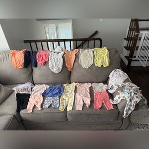 0-3 Month Baby Girl Bundle- Many NEW